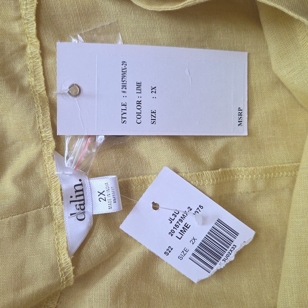 NWT • Dalin • Yellow Strap Dress with Pockets - Picture 2 of 6
